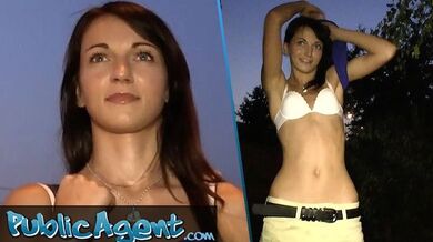 Unexpected creampie for slim college girl with boyfriend