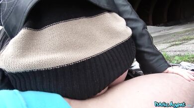 Blonde Russian Teen Student Sucks And Rides For Cash In Public