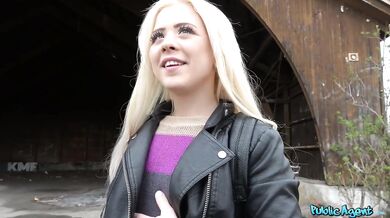 Blonde Russian Teen Student Sucks And Rides For Cash In Public