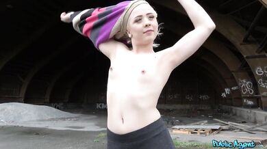 Blonde Russian Teen Student Sucks And Rides For Cash In Public