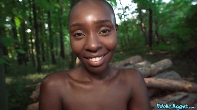 African woman with hairy pussy and big ass cums hard on my dick