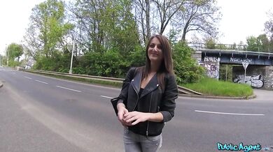 Public Agent - She rides me COWGIRL in an EPIC outdoor FUCK