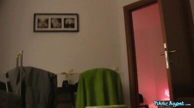 Real Japanese student tourist lost in the city shares a hotel room with me