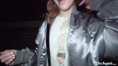 Ginger haired girl squirts over my hard cock