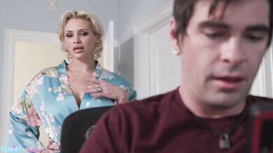 Big Tit MILF Stepmom Charli Phoenix Sucks Out All His Cum