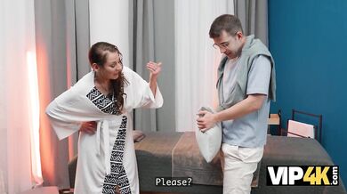 Mature woman doesn't mind fucking her friend's stepson right in front of her