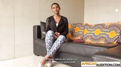 Beautiful and big tits African teen Clarissa gets fucked hard