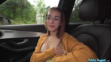 I bend this tiny hitchhiker over before cumming inside her