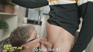 Hot German Granny Petra Gets A Suprise Visit From Her Younger Neighbor