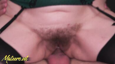 Hairy Granny Allison Gets All Her Holes Filled With Hard Cocks!