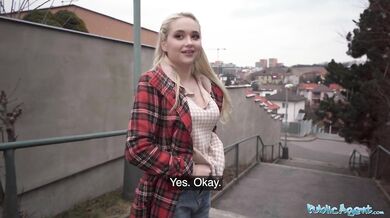 Blonde Russian Babe Takes My Cash For Sex Offer