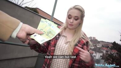 Blonde Russian Babe Takes My Cash For Sex Offer