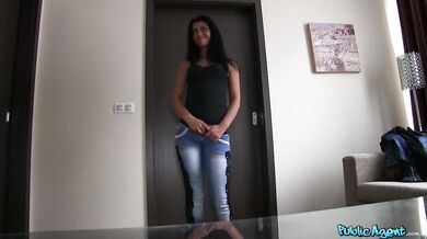 18 year old student takes my cum while her boyfriend waits outside