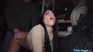 Italian teacher didn't want it but let me creampie her