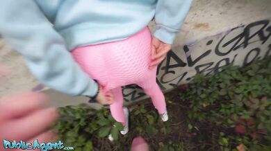 Fitness MILF public outdoor sex with Kristina Grace