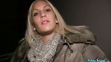 I fucked hot blonde on the rooftop of a public building