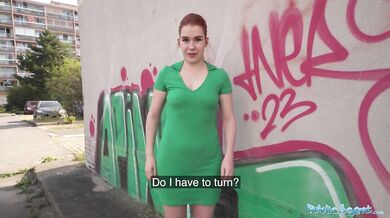 Public Agent Kaira rolls off my condom to feel me bareback inside her