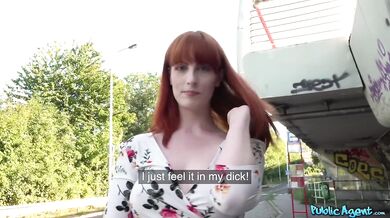 Dirty Hot American Redhead Beauty Gets Lost In Czechia