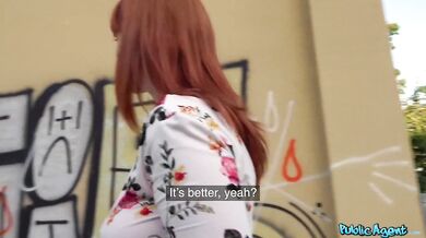 Dirty Hot American Redhead Beauty Gets Lost In Czechia
