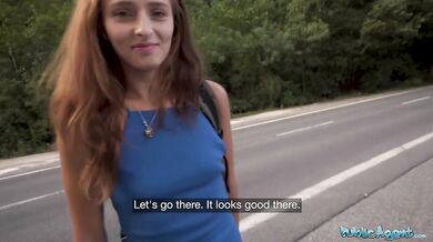 Hitchhiking redhead loves my big dick