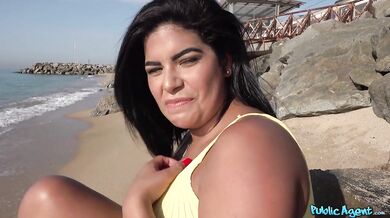 Beach Babe Fucked On A Public Beach And Then In Private Swimming Pool