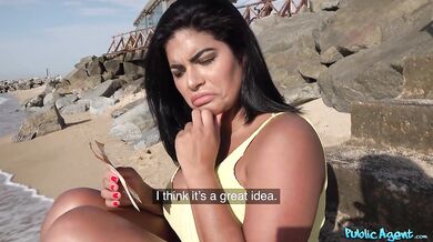 Beach Babe Fucked On A Public Beach And Then In Private Swimming Pool