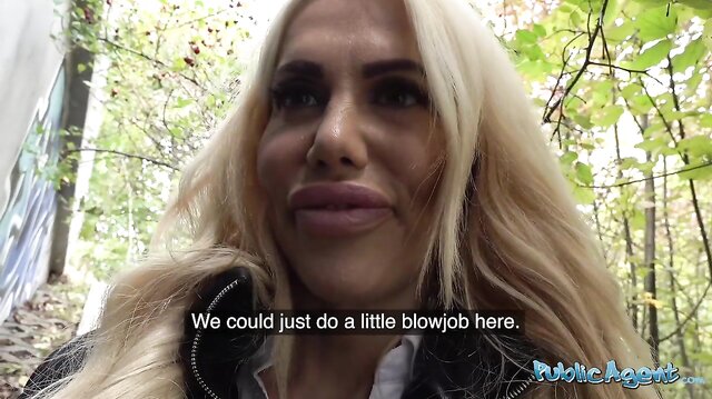 Public Agent Fucks Blonde With Massive Tits
