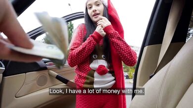 Santa helper Marfa Pushkin public blowjob and fuck