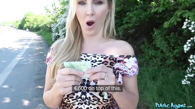 Georgie Lyall gets naked and has sex outdoors in public place