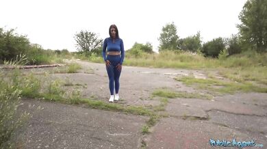 Busty Alexa Throat enjoys public sex for money