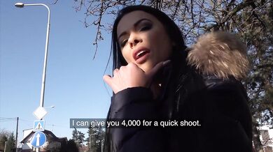 Super fit woman found in public is taken to her very first photoshoot casting