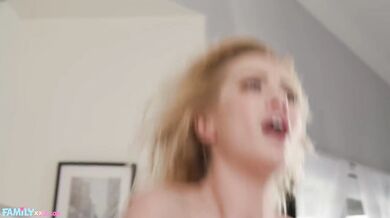 Russian MILF Stepmom Cherry Kiss Enjoys Stepson's Cock
