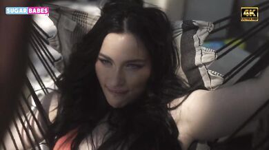 Busty Brunette Fucks Outdoor
