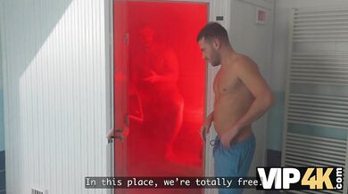 They used the pool for hot fuck