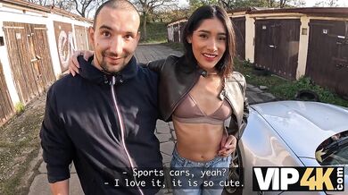 He wanted to buy a car, but instead he sold his girlfriend's pussy to a stranger