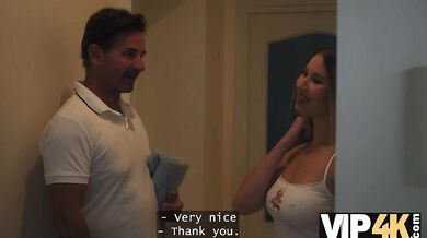 Busty Blonde Fucks Her Boyfriend's Father