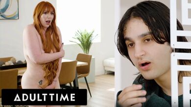 Pervert Stepson Caught Watching Redhead Busty Stepmom Lauren Phillips Doing Naked Yoga