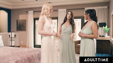 Lily LaBeau Lesbian Orgy With Bridesmaids Octavia Red, Ivy Ireland And Karina Valentina!