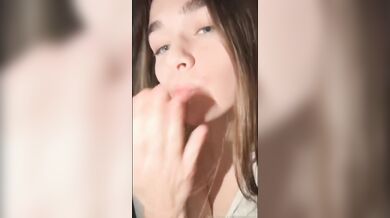Megnutt02 Shows Sexy Topless Titty Play