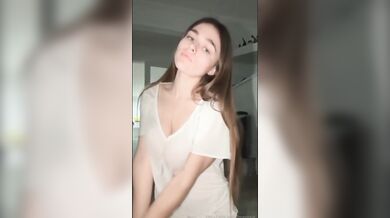 Megnutt02 Shows Sexy Topless Titty Play