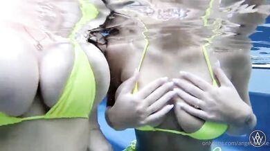 Angela White And Gabbie Carter Getting Wet