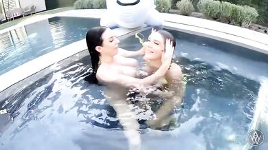 Angela White And Gabbie Carter Getting Wet