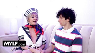 Stepmom Dee Williams Gets Tied Up And Anal Fucked By Stepson Nick Strokes On The Family Boat