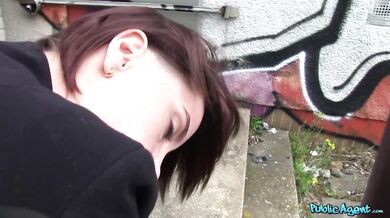 Busty Student Fucked Outdoors In The Rain