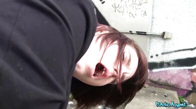 Busty Student Fucked Outdoors In The Rain