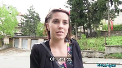 Busty Student Fucked Outdoors In The Rain