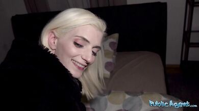 Shy Italian blonde student has raw sex with stranger in hotel room
