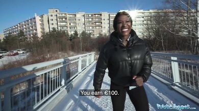 Josy Black shows her big beautiful black ass whilst riding a big fat dick