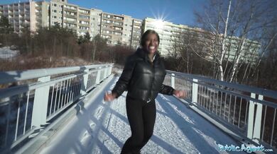 Josy Black shows her big beautiful black ass whilst riding a big fat dick
