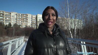 Josy Black shows her big beautiful black ass whilst riding a big fat dick